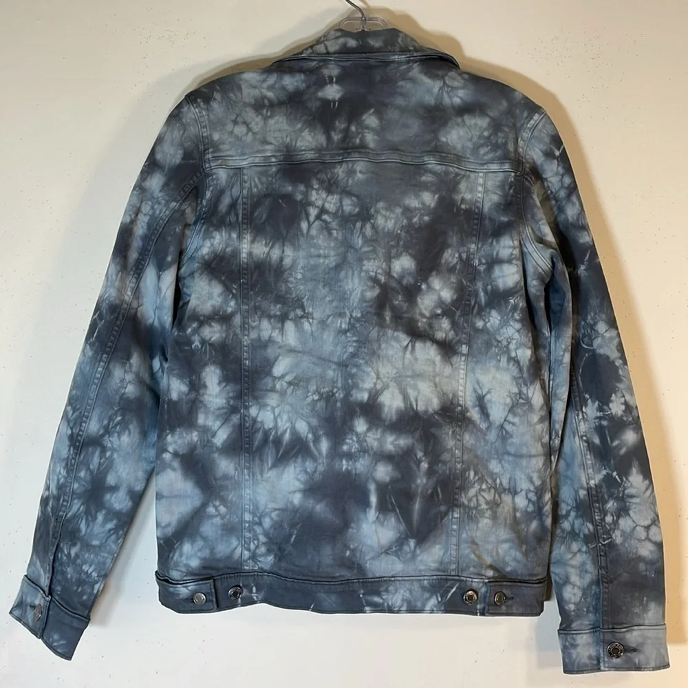 NWT. Lands’ End Girl’s XL (14/16) Tie Dye Denim Utility Jacket.